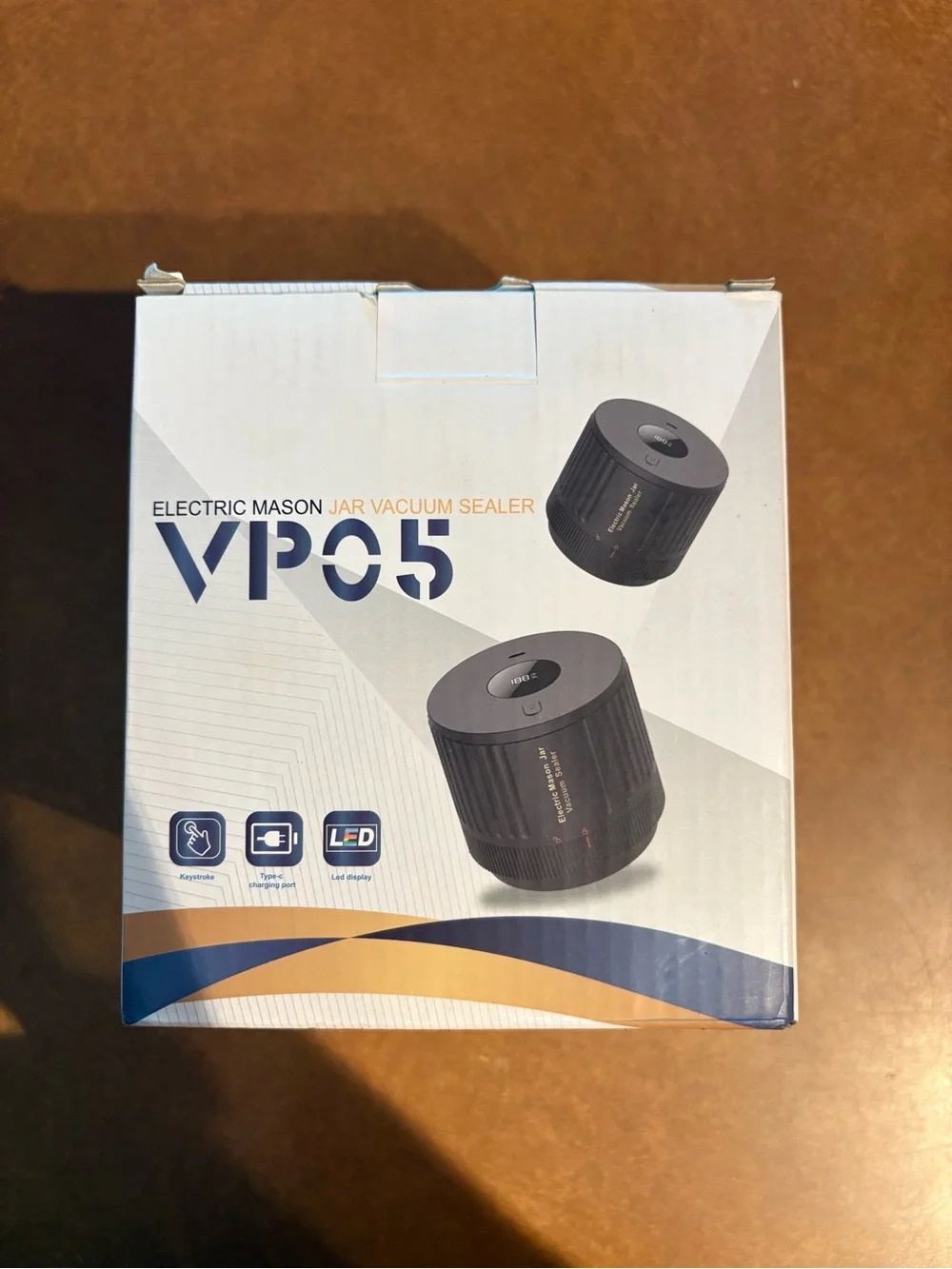 VP05 Electric Mason Jar Vacuum Sealer - Black